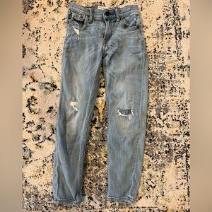 Abercrombie Kids Super Skinny Jeans Size 9/10 Distressed Light Wash